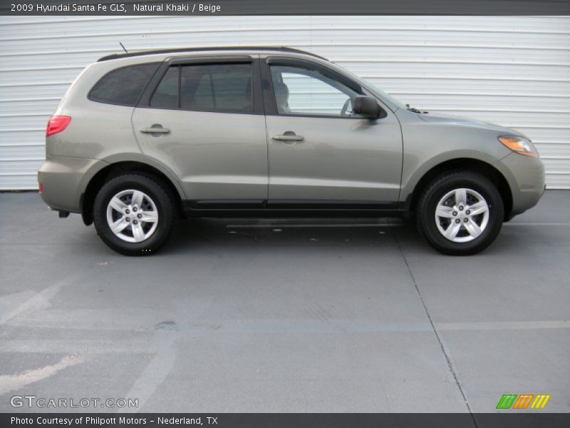 Natural Khaki / Beige 2009 Hyundai Santa Fe GLS