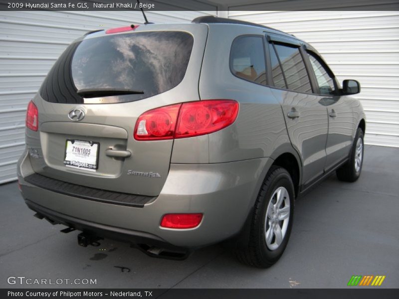 Natural Khaki / Beige 2009 Hyundai Santa Fe GLS