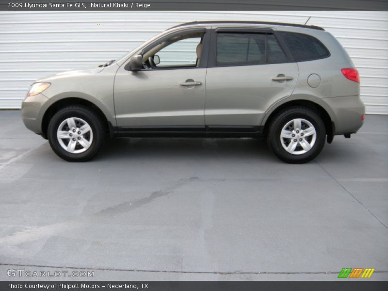 Natural Khaki / Beige 2009 Hyundai Santa Fe GLS