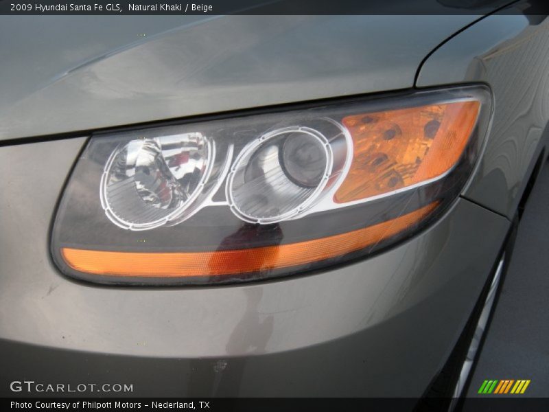 Natural Khaki / Beige 2009 Hyundai Santa Fe GLS