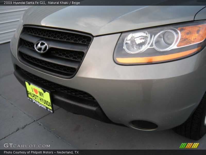 Natural Khaki / Beige 2009 Hyundai Santa Fe GLS