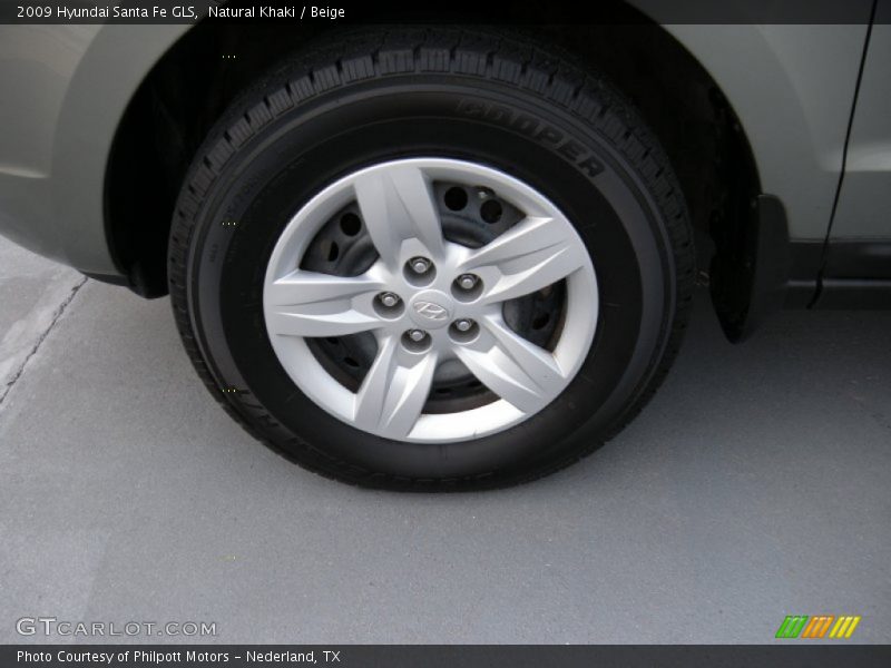 Natural Khaki / Beige 2009 Hyundai Santa Fe GLS