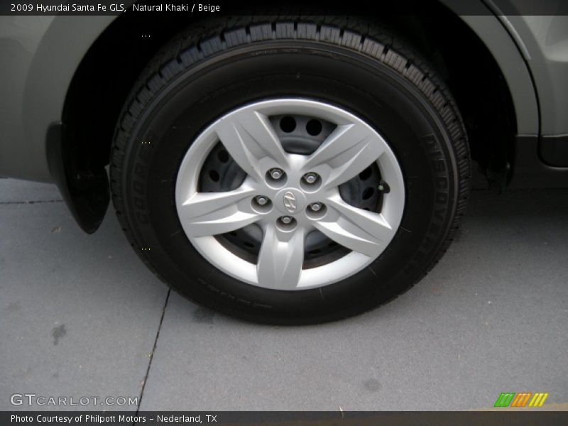 Natural Khaki / Beige 2009 Hyundai Santa Fe GLS