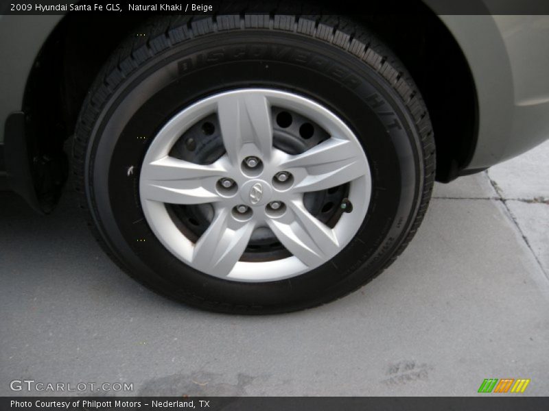 Natural Khaki / Beige 2009 Hyundai Santa Fe GLS