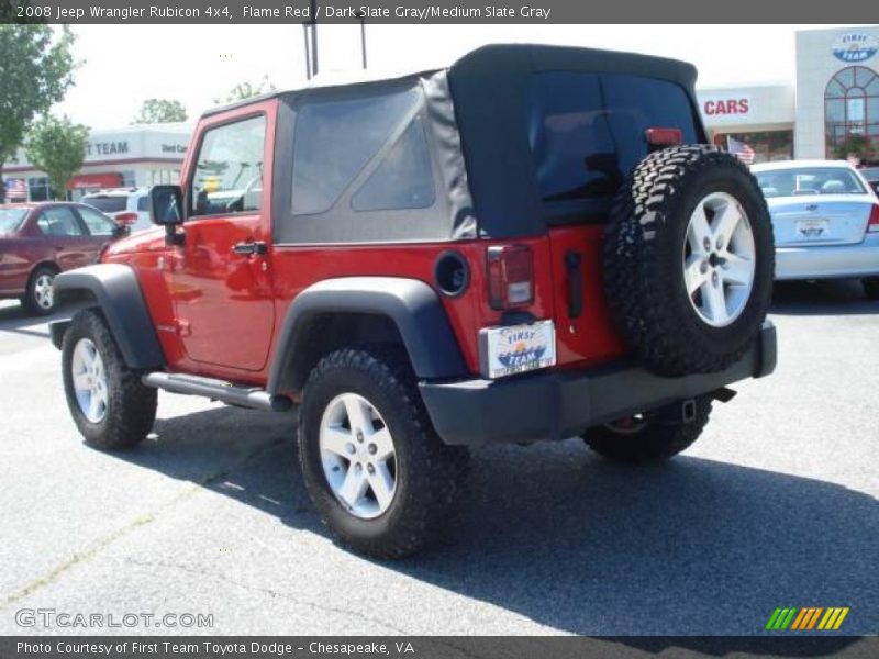 Flame Red / Dark Slate Gray/Medium Slate Gray 2008 Jeep Wrangler Rubicon 4x4