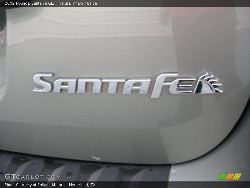 Natural Khaki / Beige 2009 Hyundai Santa Fe GLS