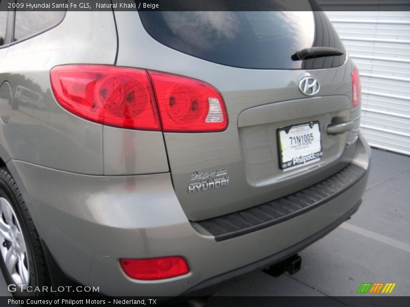 Natural Khaki / Beige 2009 Hyundai Santa Fe GLS