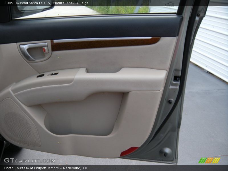 Natural Khaki / Beige 2009 Hyundai Santa Fe GLS