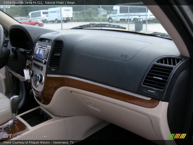 Natural Khaki / Beige 2009 Hyundai Santa Fe GLS