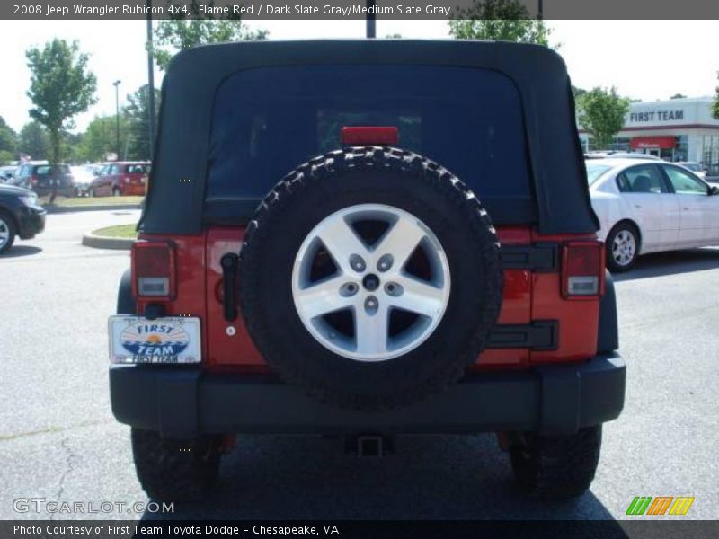 Flame Red / Dark Slate Gray/Medium Slate Gray 2008 Jeep Wrangler Rubicon 4x4