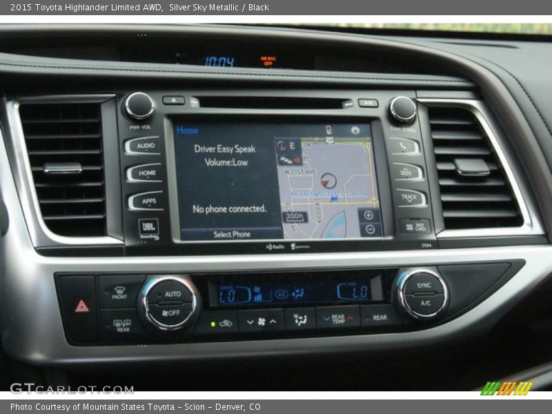 Controls of 2015 Highlander Limited AWD