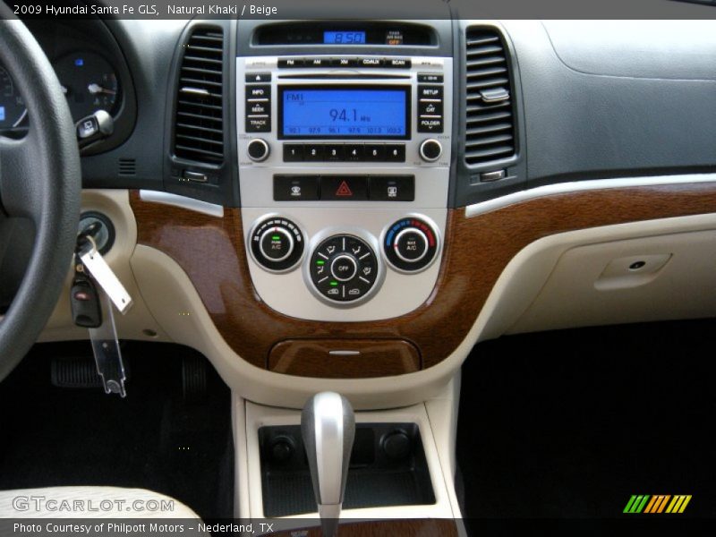 Natural Khaki / Beige 2009 Hyundai Santa Fe GLS