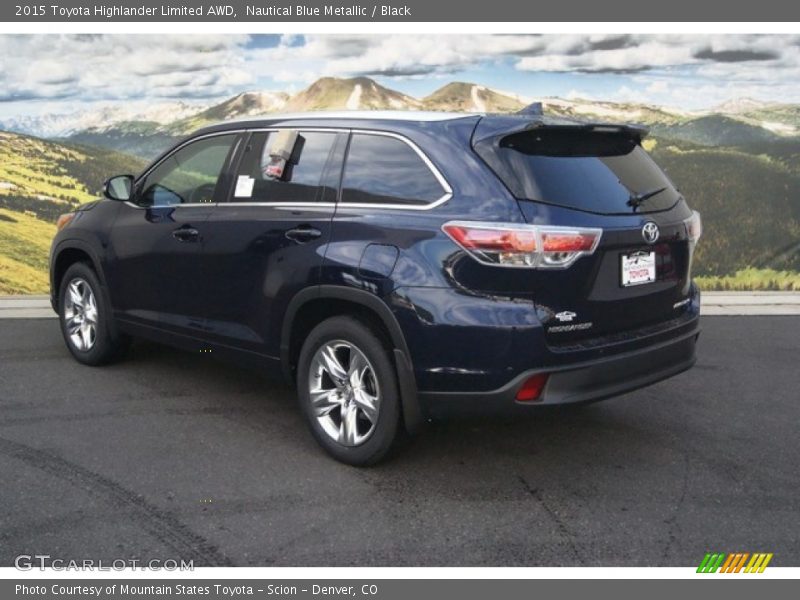 Nautical Blue Metallic / Black 2015 Toyota Highlander Limited AWD