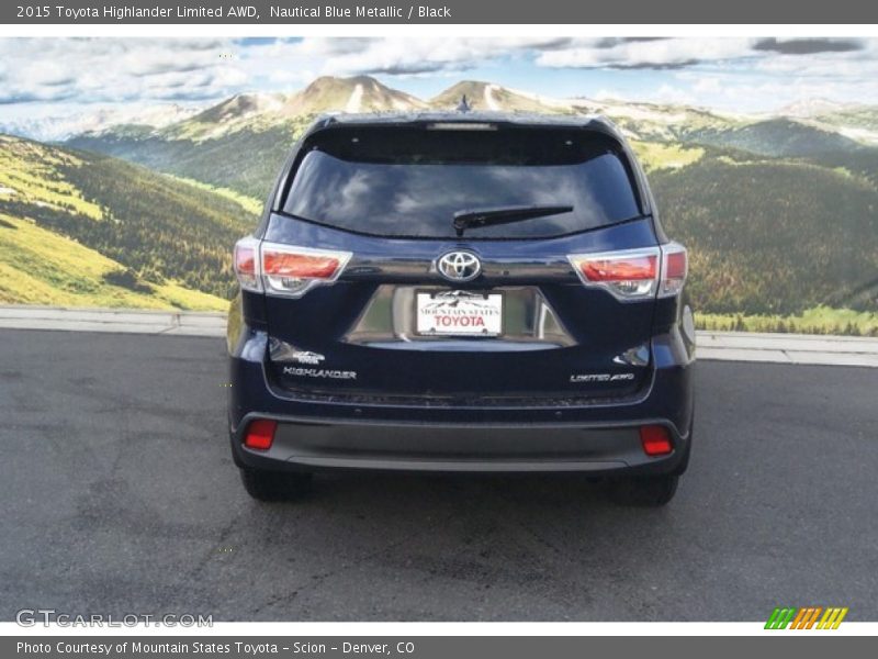 Nautical Blue Metallic / Black 2015 Toyota Highlander Limited AWD