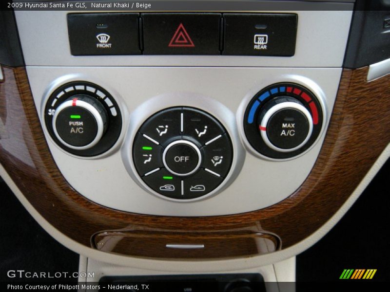 Natural Khaki / Beige 2009 Hyundai Santa Fe GLS