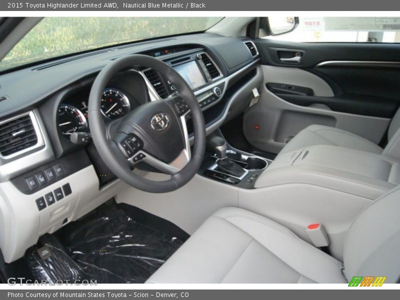 Nautical Blue Metallic / Black 2015 Toyota Highlander Limited AWD
