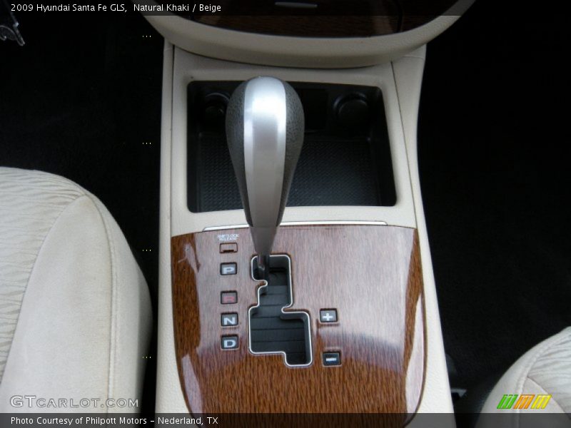 Natural Khaki / Beige 2009 Hyundai Santa Fe GLS