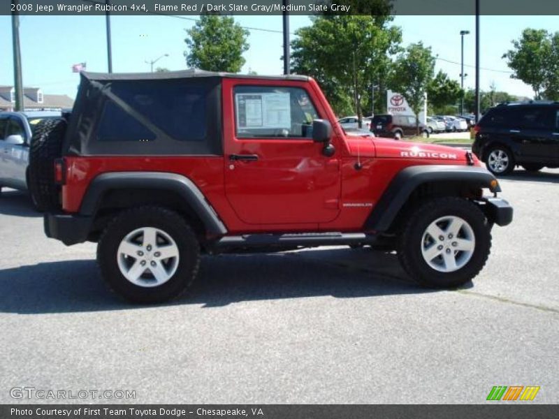 Flame Red / Dark Slate Gray/Medium Slate Gray 2008 Jeep Wrangler Rubicon 4x4