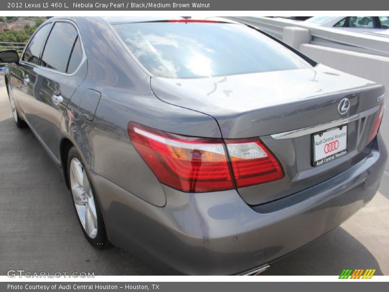 Nebula Gray Pearl / Black/Medium Brown Walnut 2012 Lexus LS 460 L