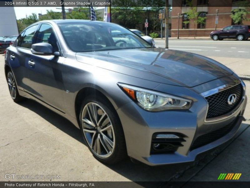 Front 3/4 View of 2014 Q 50S 3.7 AWD