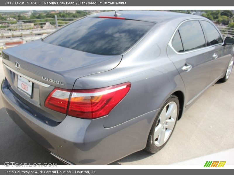 Nebula Gray Pearl / Black/Medium Brown Walnut 2012 Lexus LS 460 L