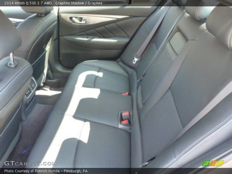 Rear Seat of 2014 Q 50S 3.7 AWD