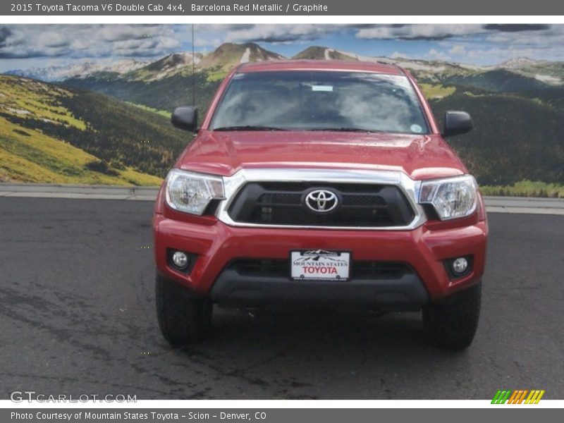 Barcelona Red Metallic / Graphite 2015 Toyota Tacoma V6 Double Cab 4x4