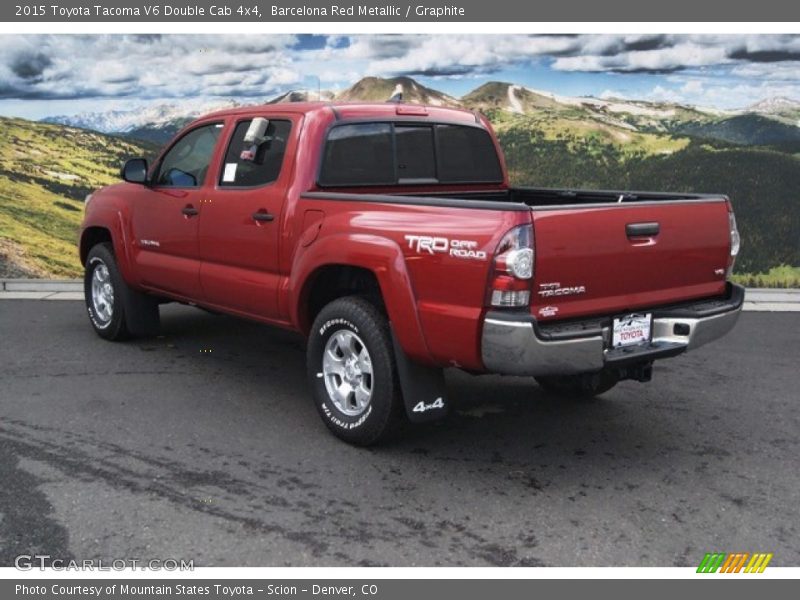 Barcelona Red Metallic / Graphite 2015 Toyota Tacoma V6 Double Cab 4x4