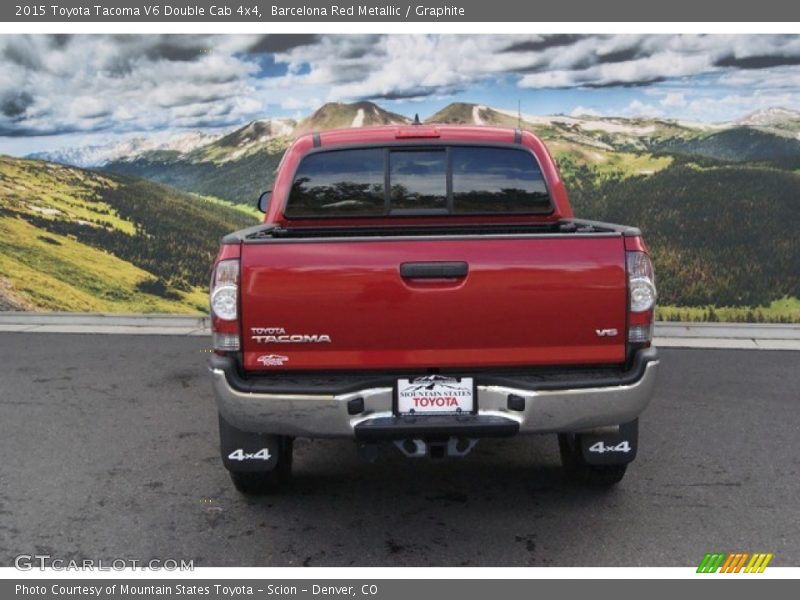 Barcelona Red Metallic / Graphite 2015 Toyota Tacoma V6 Double Cab 4x4