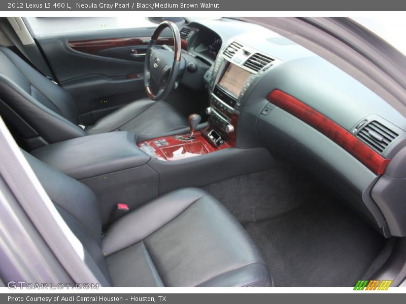 Nebula Gray Pearl / Black/Medium Brown Walnut 2012 Lexus LS 460 L