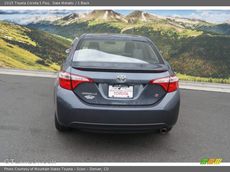 Slate Metallic / S Black 2015 Toyota Corolla S Plus