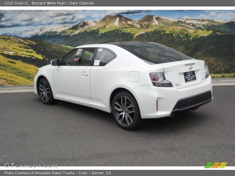 Blizzard White Pearl / Dark Charcoal 2015 Scion tC