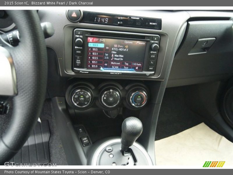 Blizzard White Pearl / Dark Charcoal 2015 Scion tC