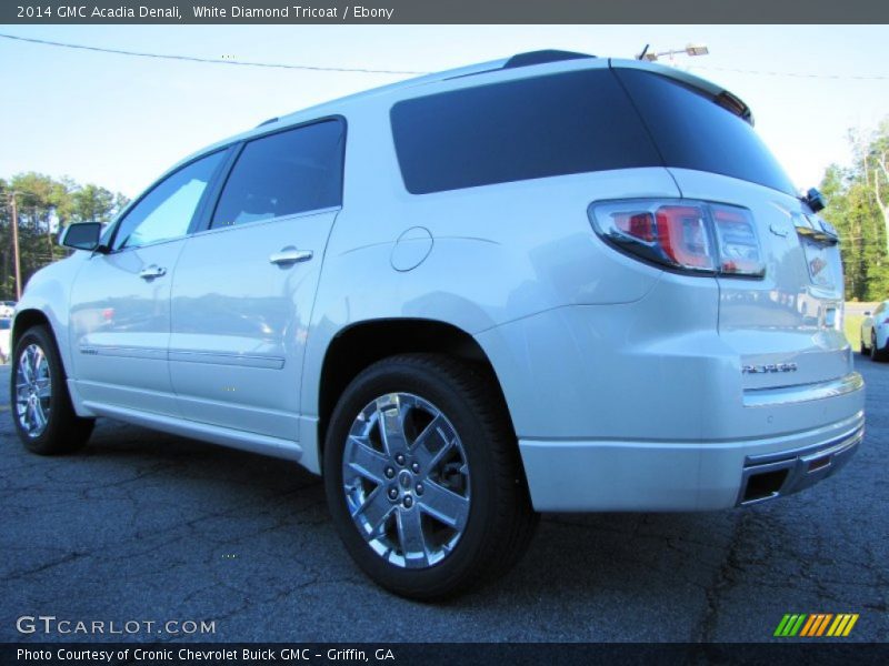 White Diamond Tricoat / Ebony 2014 GMC Acadia Denali