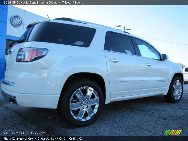 White Diamond Tricoat / Ebony 2014 GMC Acadia Denali