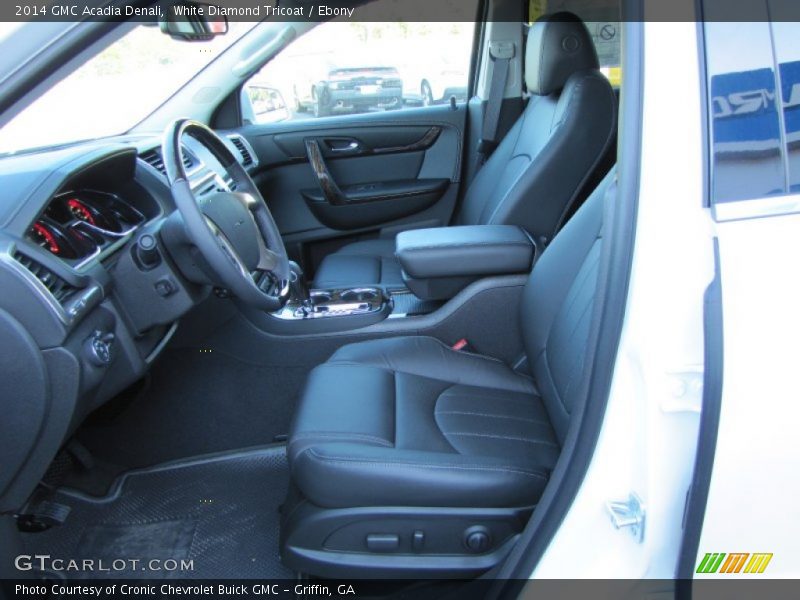 White Diamond Tricoat / Ebony 2014 GMC Acadia Denali
