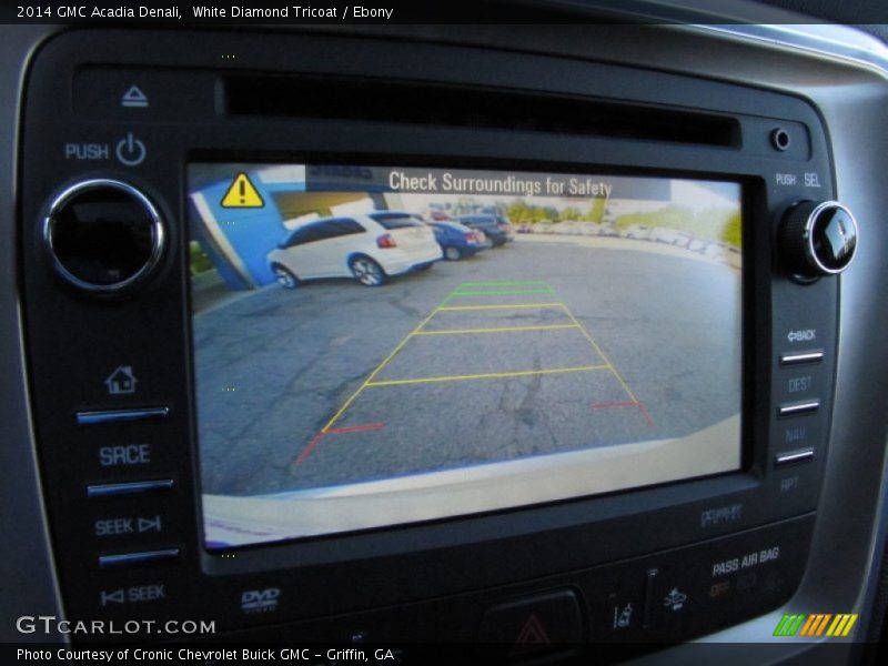 White Diamond Tricoat / Ebony 2014 GMC Acadia Denali