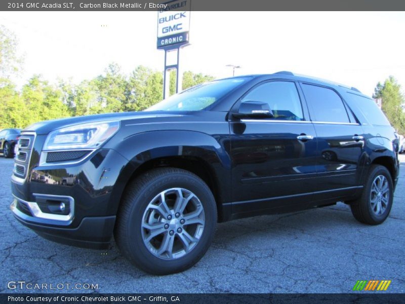 Carbon Black Metallic / Ebony 2014 GMC Acadia SLT