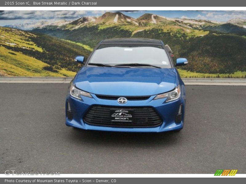 Blue Streak Metallic / Dark Charcoal 2015 Scion tC