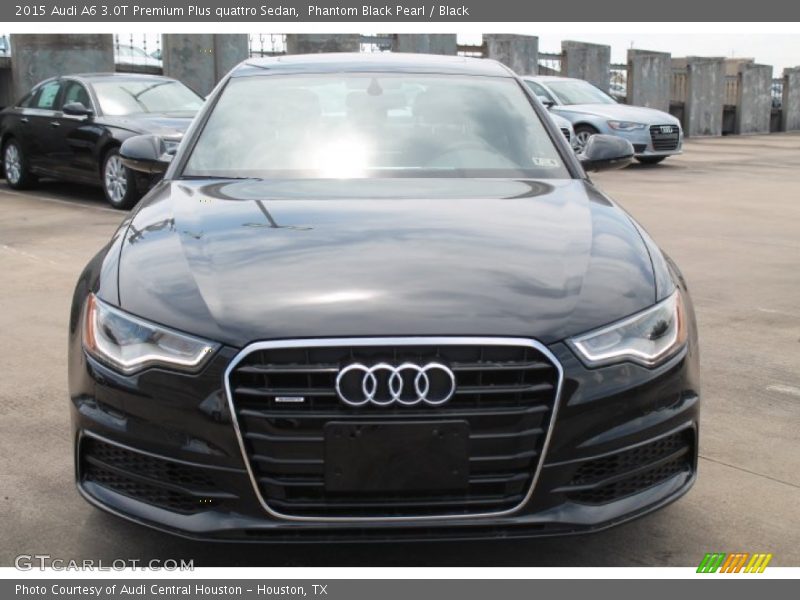 Phantom Black Pearl / Black 2015 Audi A6 3.0T Premium Plus quattro Sedan