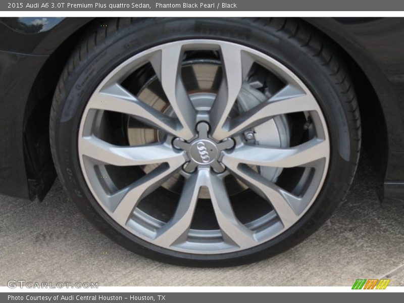 Phantom Black Pearl / Black 2015 Audi A6 3.0T Premium Plus quattro Sedan