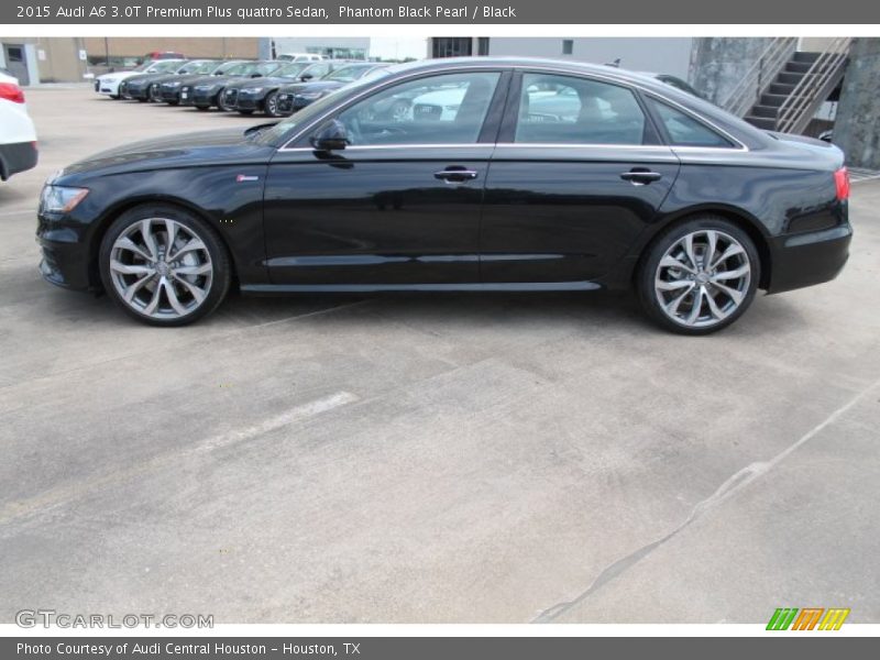 Phantom Black Pearl / Black 2015 Audi A6 3.0T Premium Plus quattro Sedan