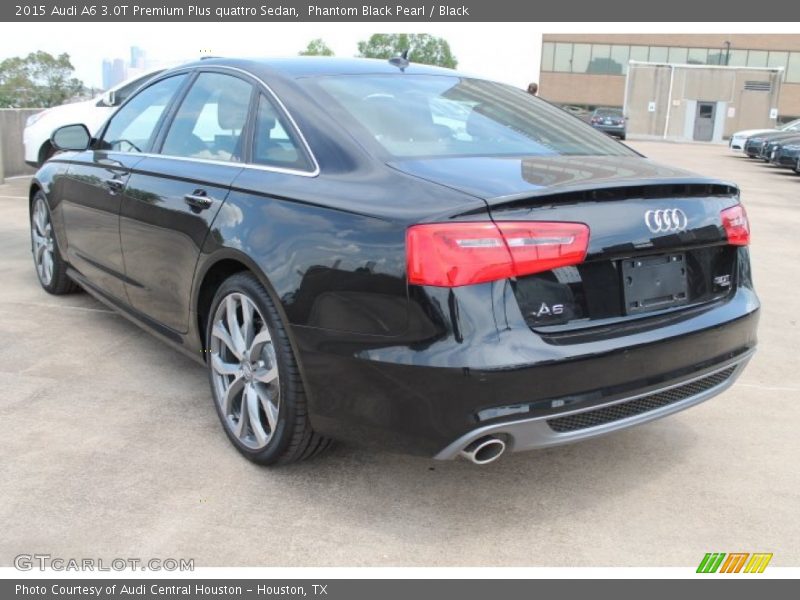 Phantom Black Pearl / Black 2015 Audi A6 3.0T Premium Plus quattro Sedan