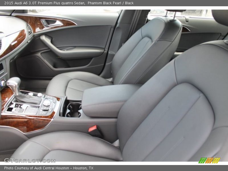 Phantom Black Pearl / Black 2015 Audi A6 3.0T Premium Plus quattro Sedan