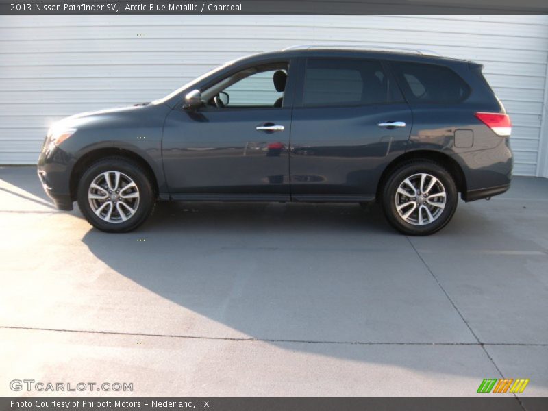 Arctic Blue Metallic / Charcoal 2013 Nissan Pathfinder SV