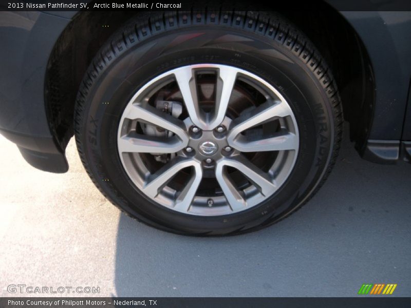 Arctic Blue Metallic / Charcoal 2013 Nissan Pathfinder SV
