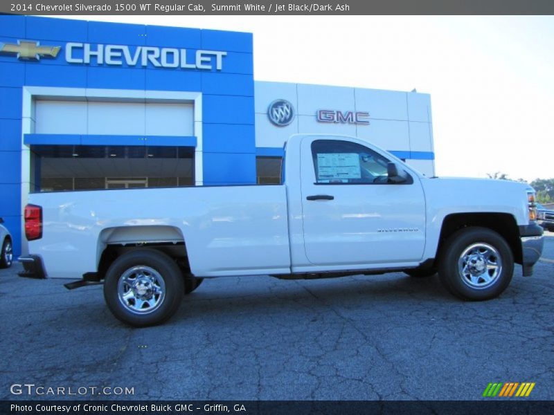 Summit White / Jet Black/Dark Ash 2014 Chevrolet Silverado 1500 WT Regular Cab