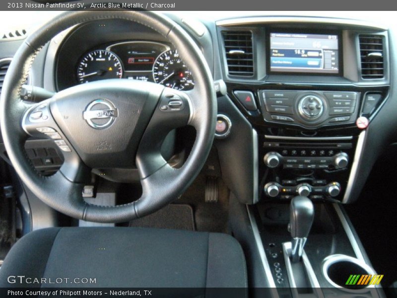 Arctic Blue Metallic / Charcoal 2013 Nissan Pathfinder SV