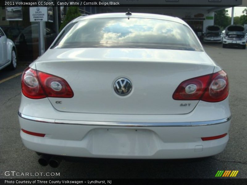 Candy White / Cornsilk Beige/Black 2011 Volkswagen CC Sport