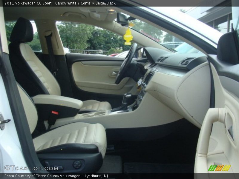 Candy White / Cornsilk Beige/Black 2011 Volkswagen CC Sport